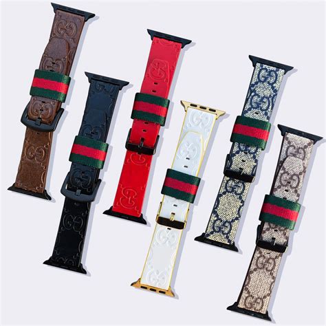 apple watch band 42mm gucci|Gucci Apple Watch band rubber.